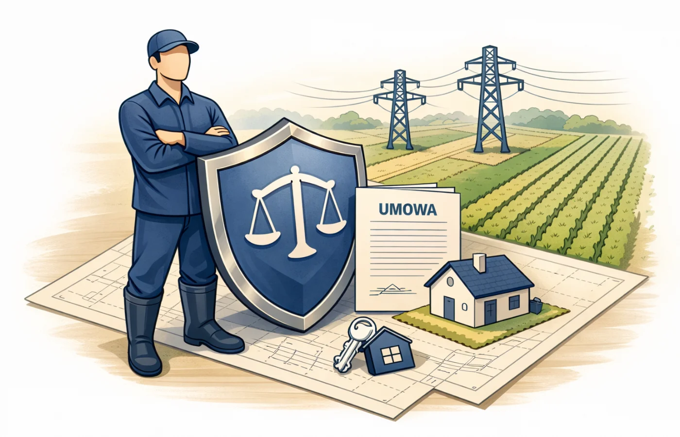 Ochrona własności w sprawach o służebność przesyłu.