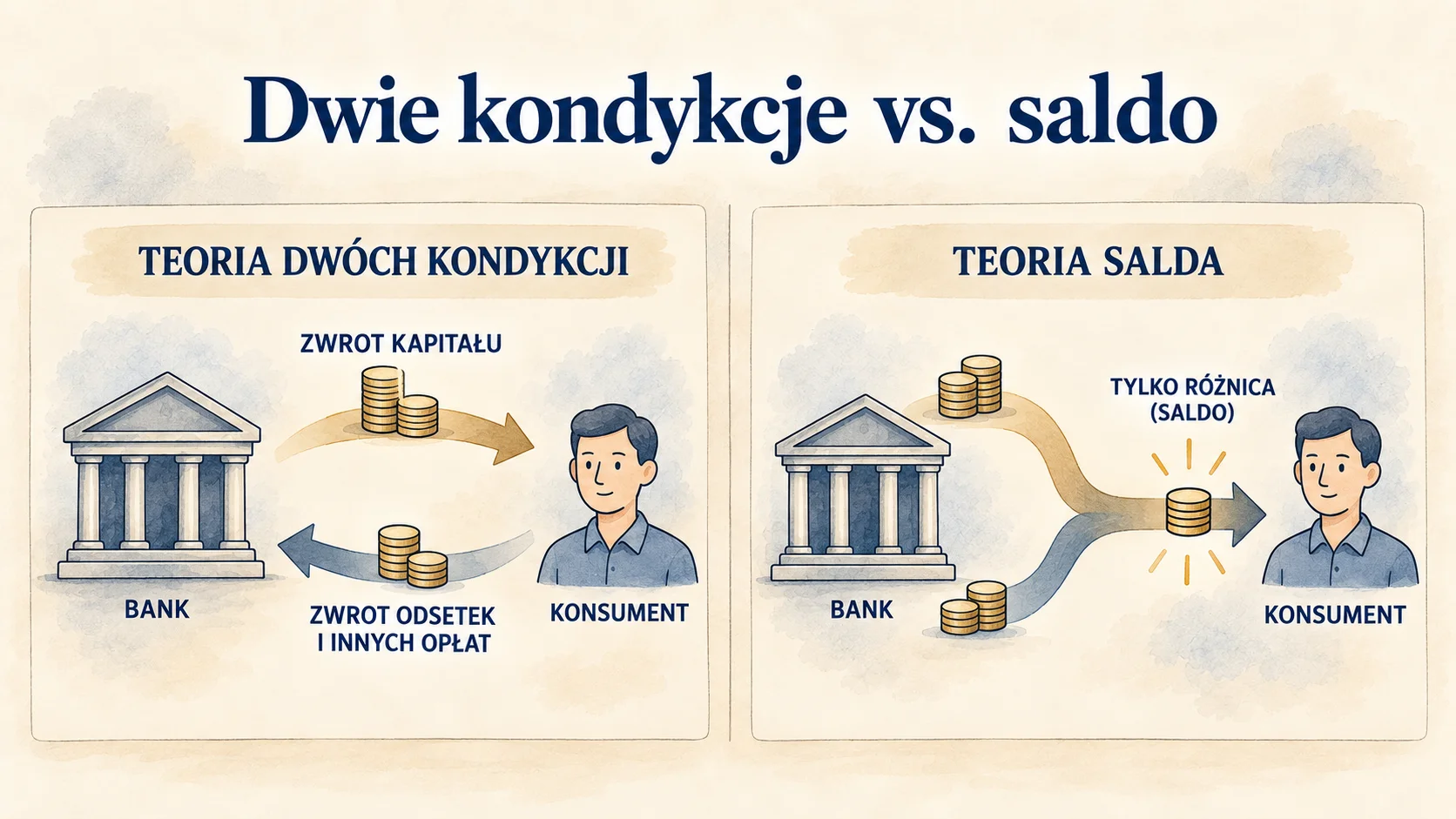 Teoria dwóch kondykcji i teoria salda w kredycie frankowym