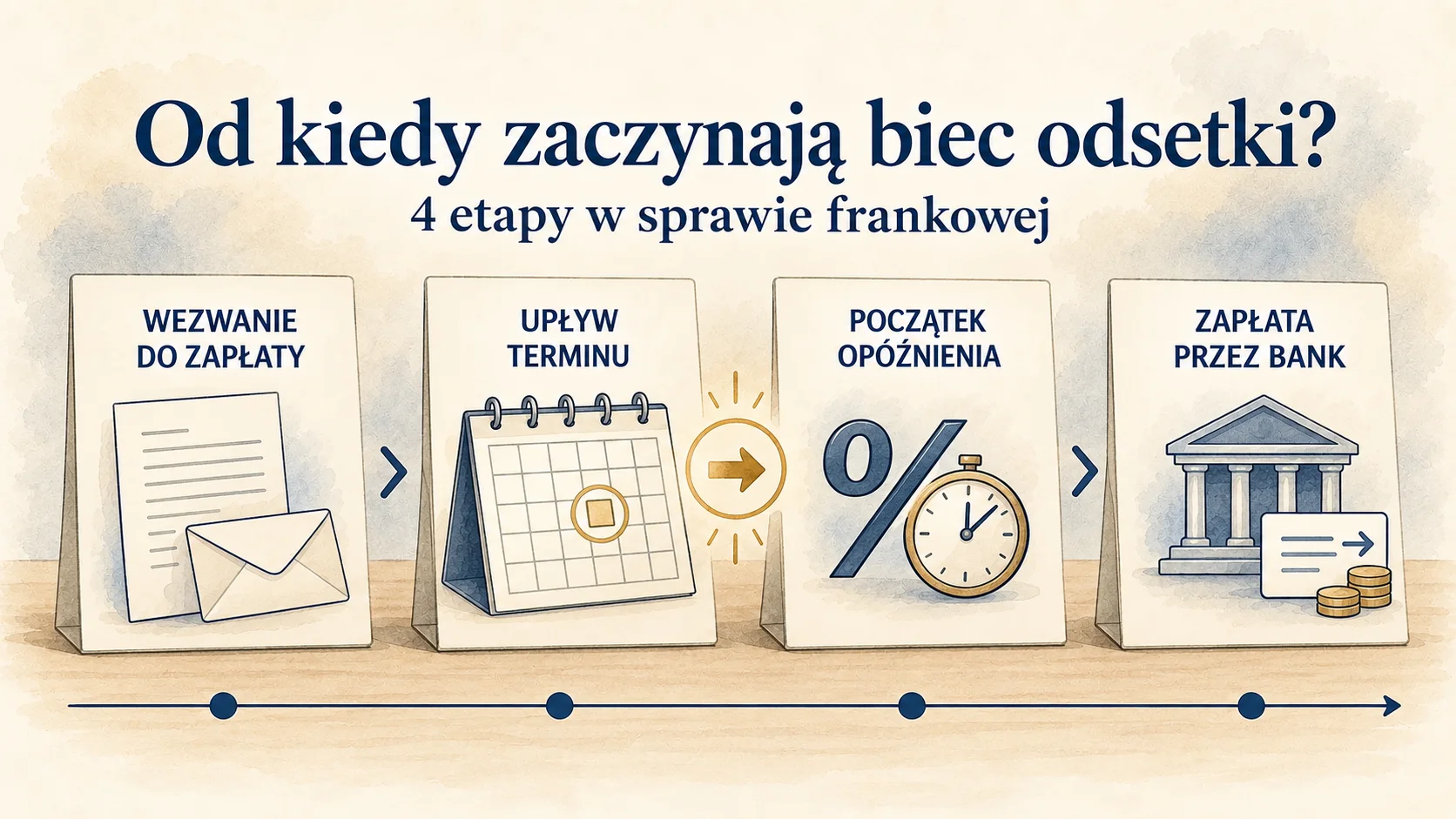 Od kiedy naliczane są odsetki za opóźnienie w sprawie frankowej