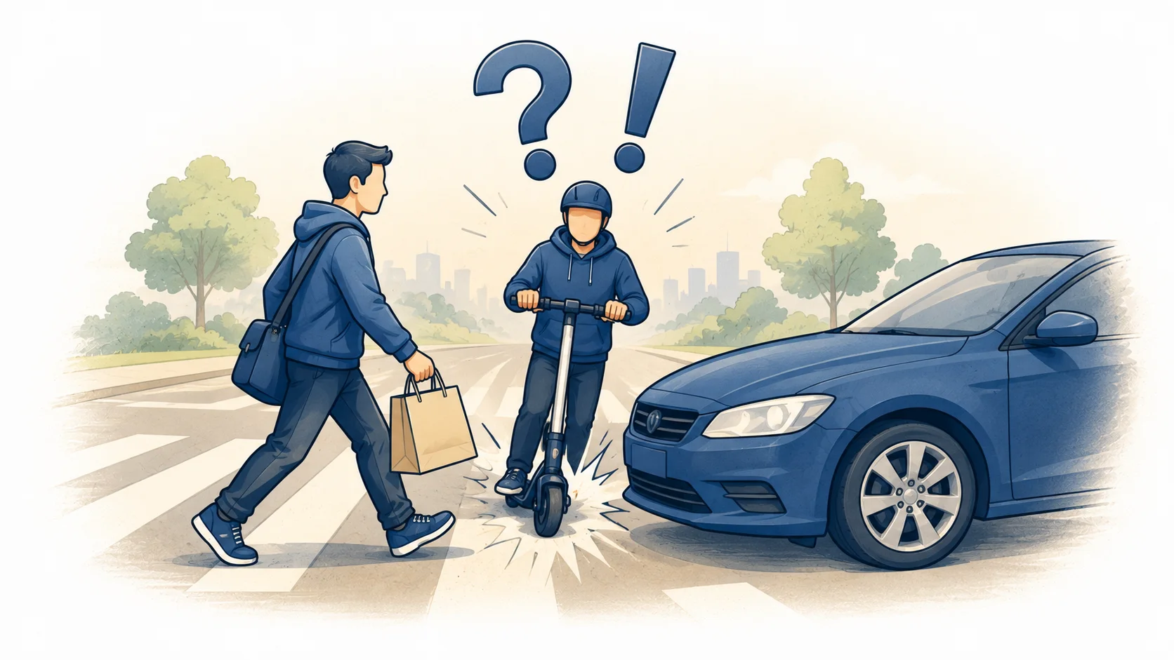 Wypadek hulajnoga elektryczna
