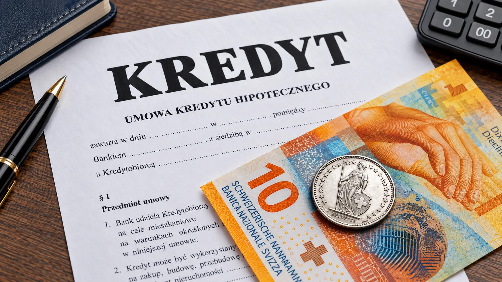 Umowa kredytu hipotecznego i franki szwajcarskie
