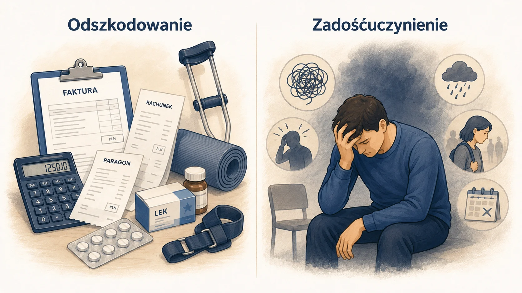 Zadośćuczynienie a odszkodowanie - czym się różnią?