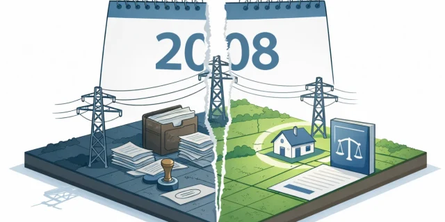 Słupy energetyczne na działce rolnej - dochodzenie odszkodowania za służebność przesyłu po wyroku TK.