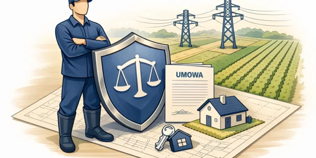 Ochrona własności w sprawach o służebność przesyłu.