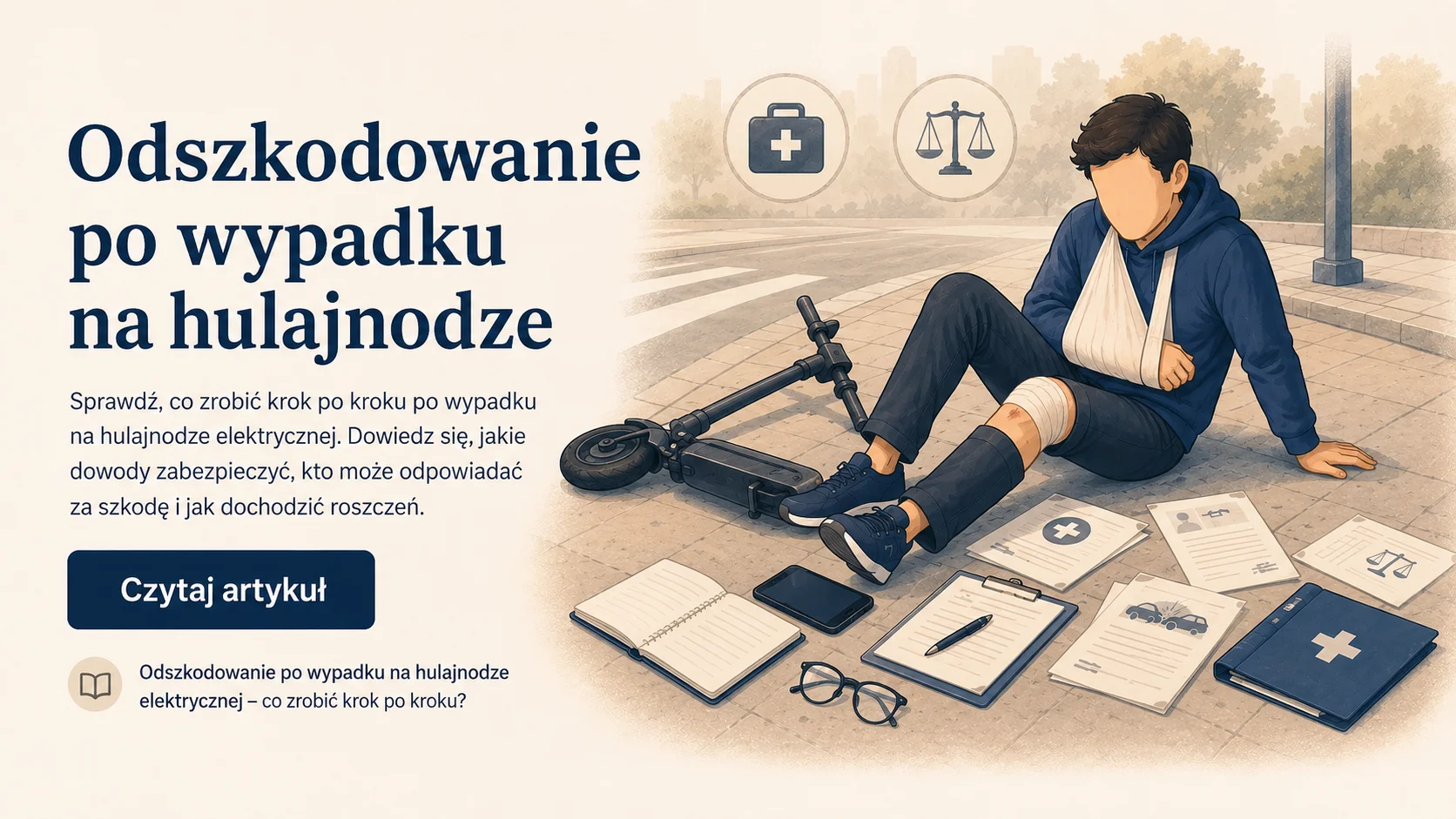 Odszkodowanie po wypadku na hulajnodze elektrycznej