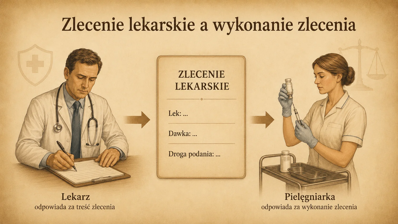 Kiedy lekarz odpowiada za działania pielęgniarki?