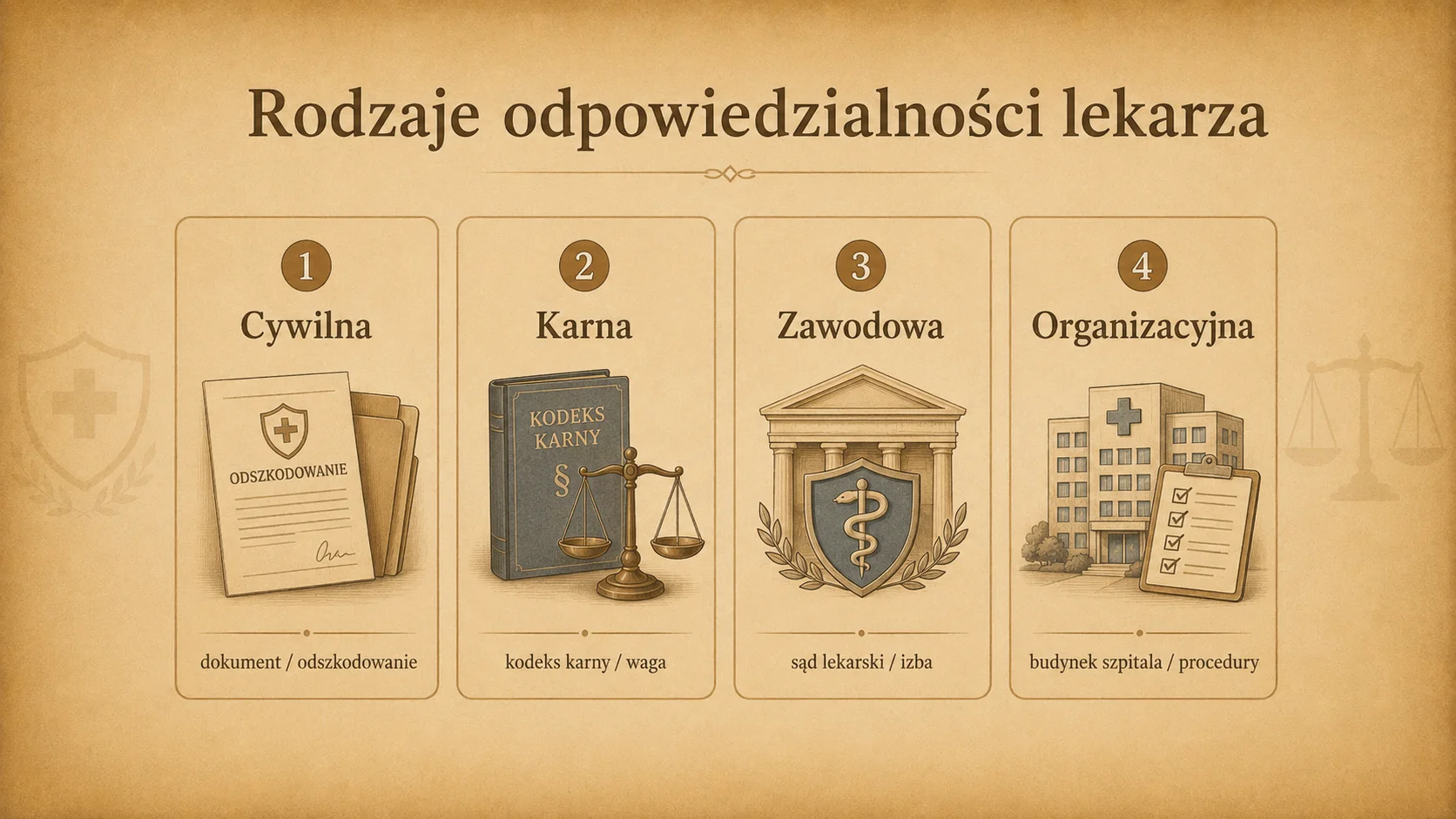 Rodzaje odpowiedzialności lekarza