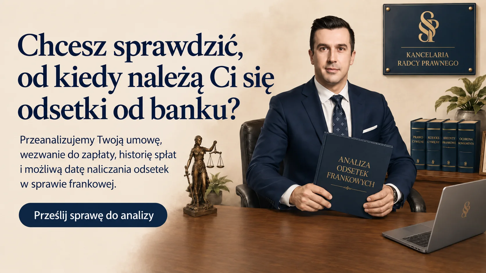 Masz kredyt frankowy lub prowadzisz już sprawę z bankiem? Sprawdźmy, od jakiej daty i od jakiej kwoty mogą przysługiwać Ci odsetki.
