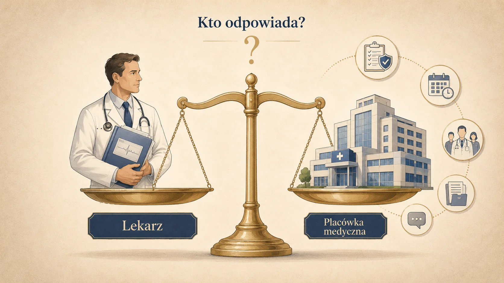 W przypadku zdarzenia medycznego trzeba ustalić, czy problem wynikał z indywidualnego działania lekarza, czy z organizacji pracy placówki medycznej.