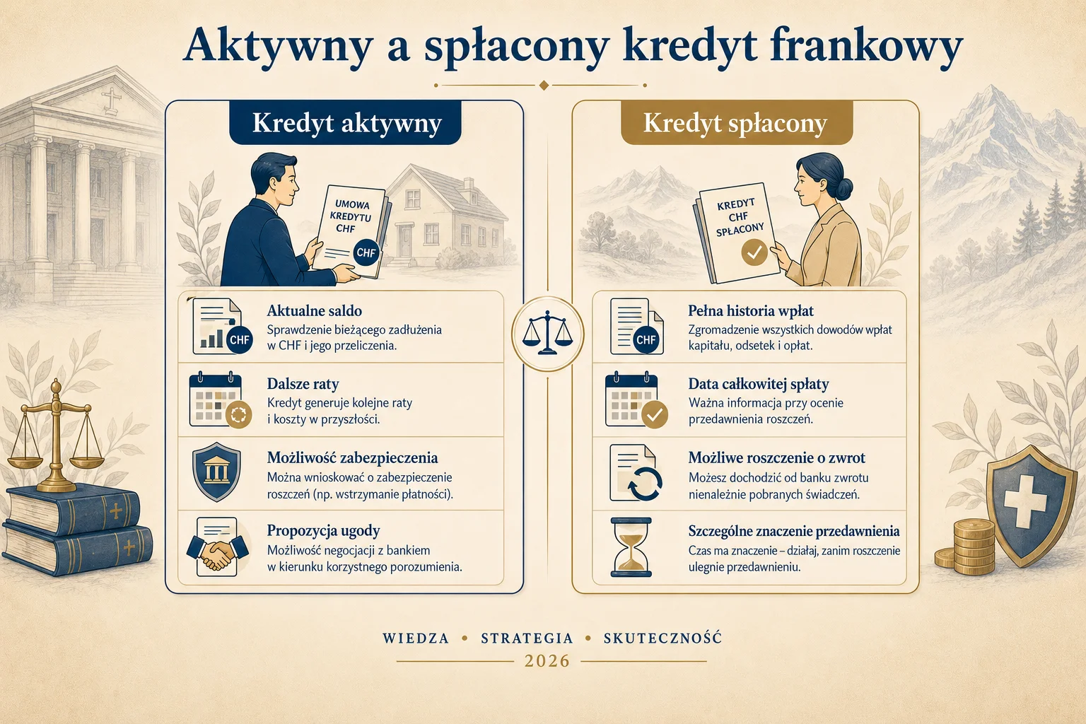 Spłacony kredyt hipoteczny frankowy – czy nadal można działać?