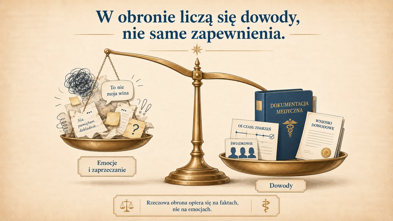 ekarz nie zgadza się z zarzutem, ale również dlaczego zarzut nie znajduje potwierdzenia w materiale sprawy.