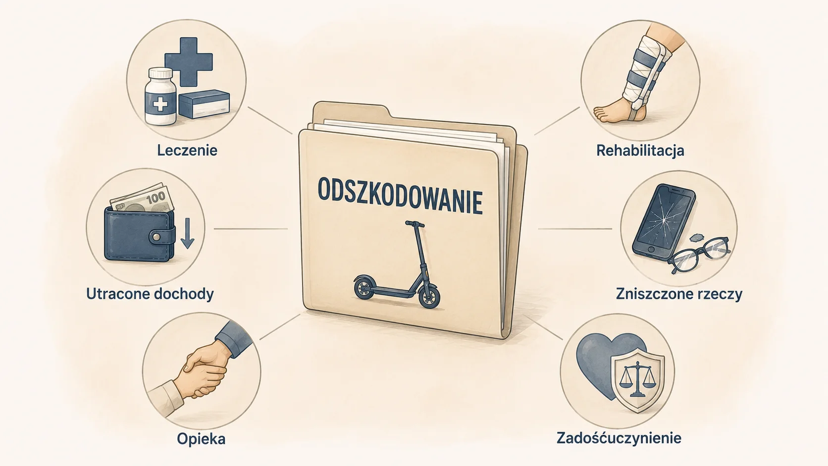 Odszkodowanie za wypadek na hulajnodze elektrycznej